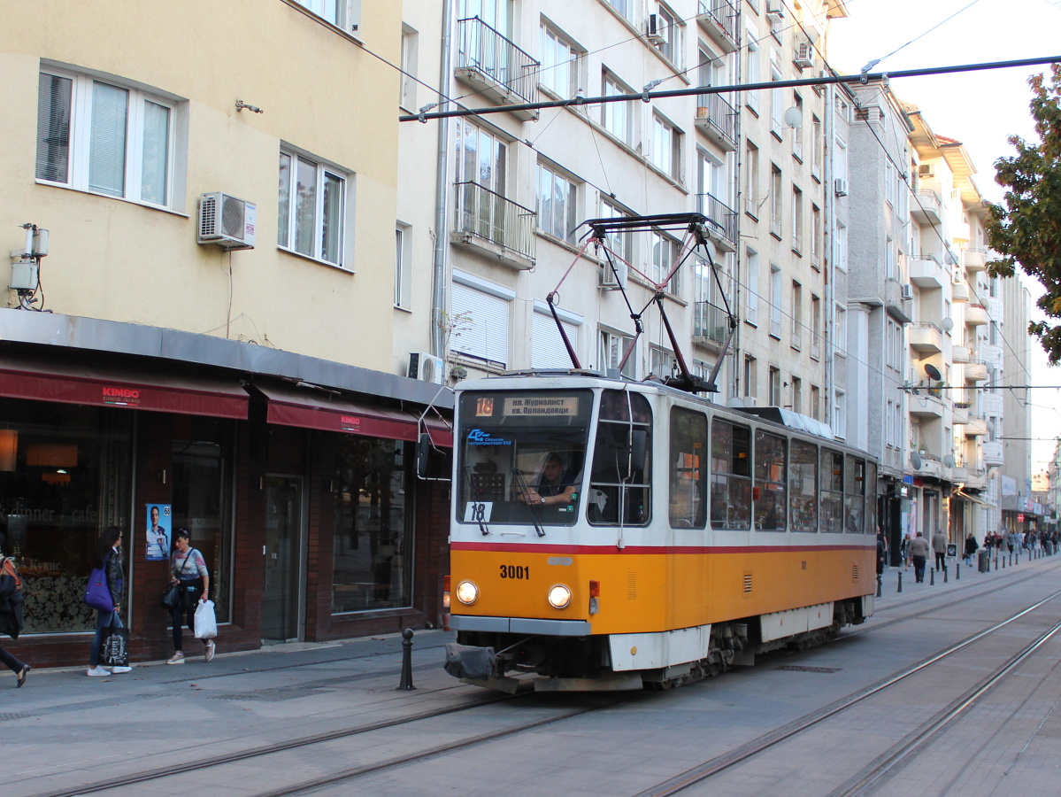 Sofia, Tatra T6A2B č. 3001