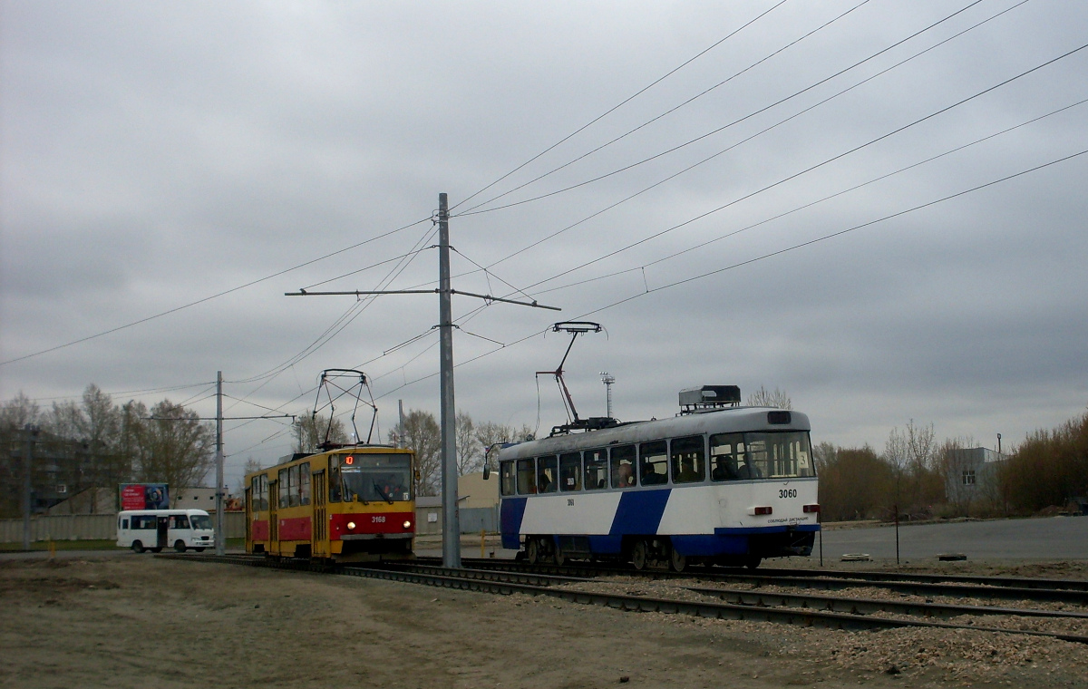 Барнаул, Tatra TB4D КВР Барнаул № 3060; Барнаул, Tatra T6B5SU № 3168