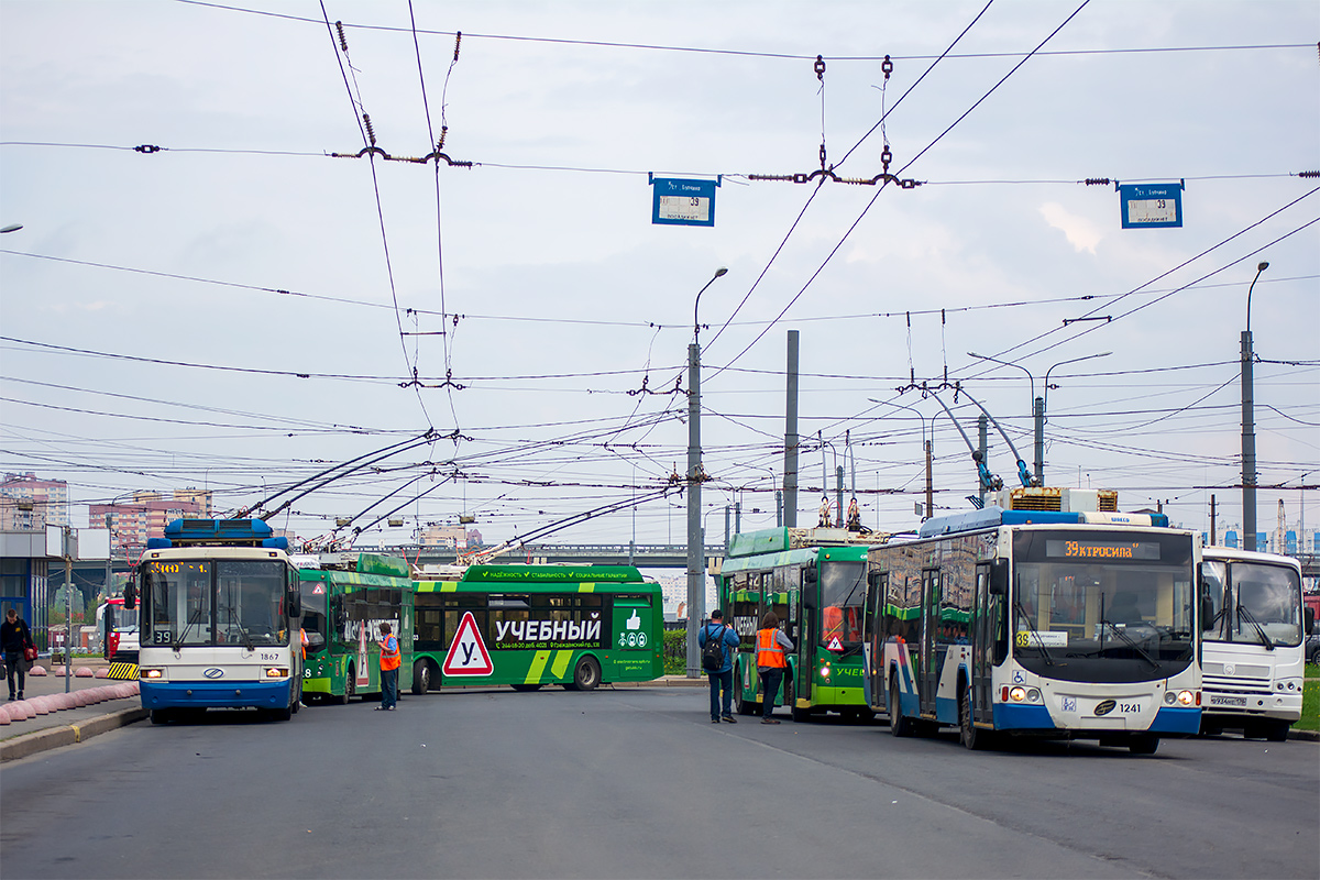 Санкт-Петербург, БТЗ-52768Т № 1867; Санкт-Петербург, ВМЗ-5298.01 «Авангард» № 1241