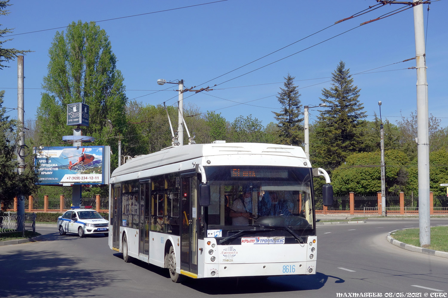 Крымский троллейбус, Тролза-5265.05 «Мегаполис» № 8616