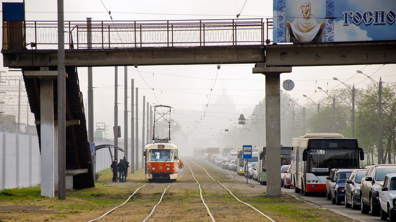 Мариуполь, Tatra T3SUCS № 742; Мариуполь — Трамвайные линии и инфраструктура