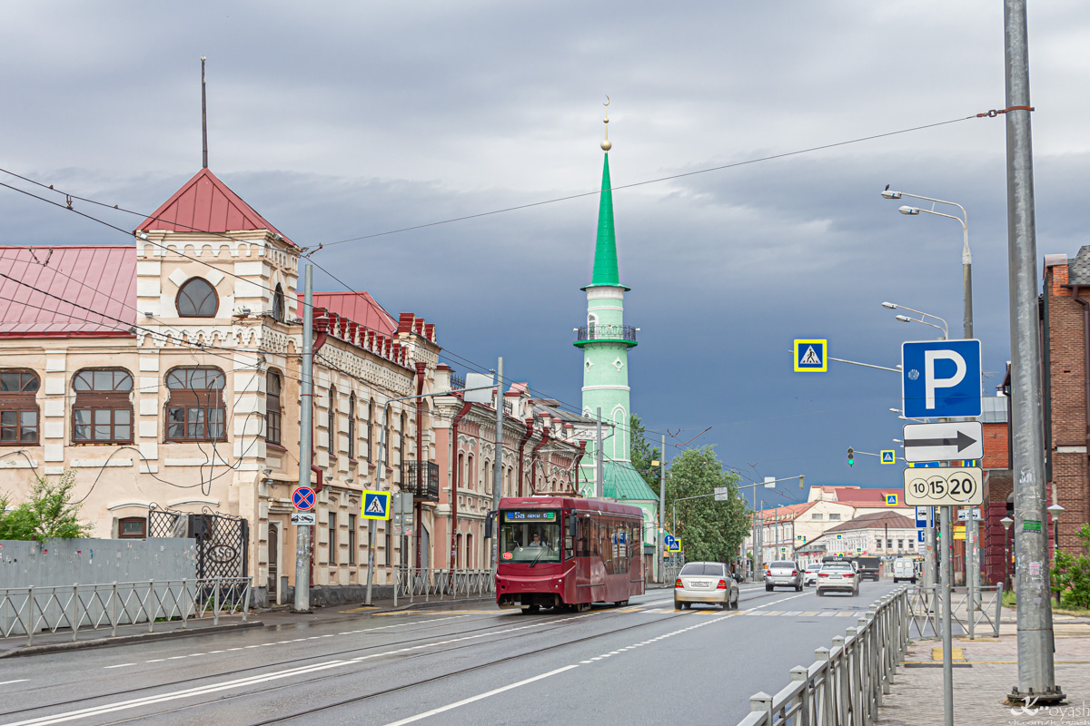 Kazany — Big tram circle; Kazany — ET Lines [1] — Center