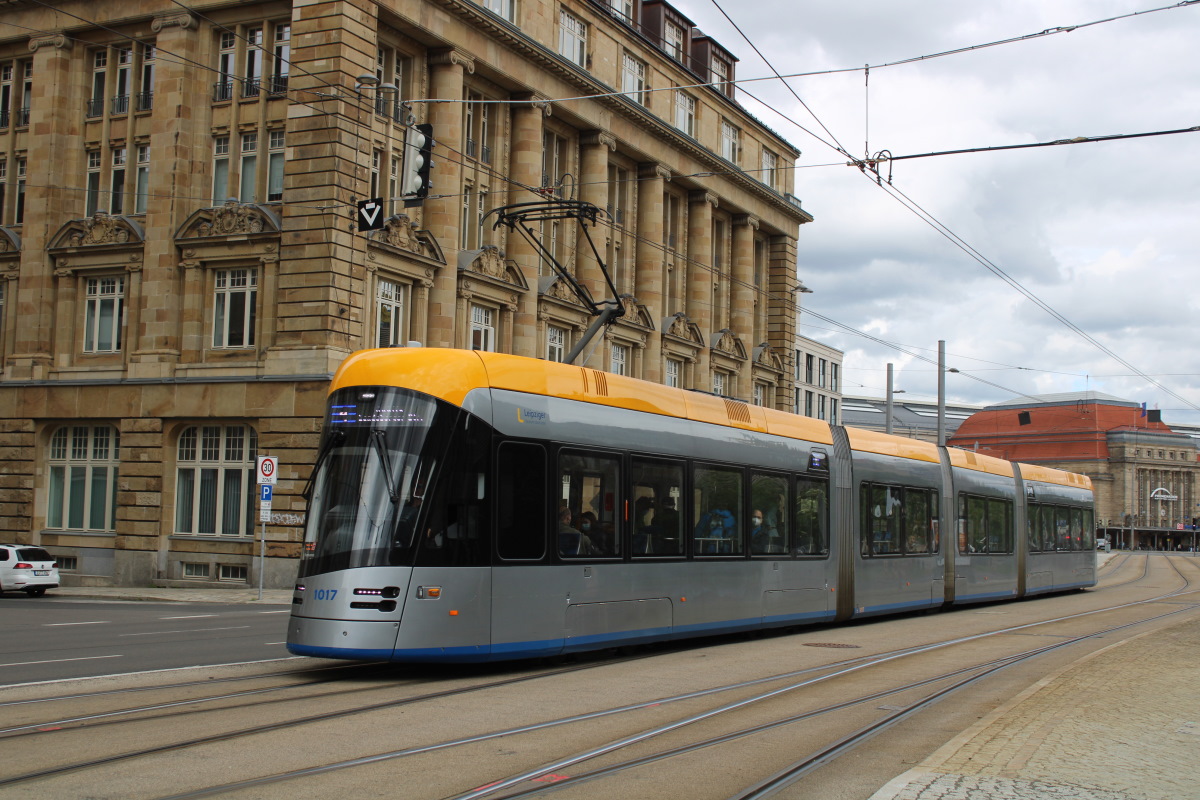 Лейпциг, Solaris Tramino Leipzig (NGT10) № 1017