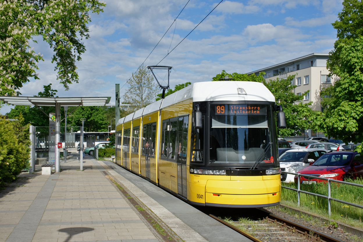 Штраусберг, Bombardier Flexity Berlin (GT6-08ZR/F6Z) № 0041