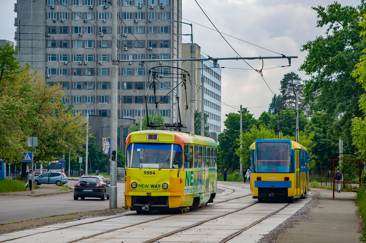 Kyjev, Tatra T3P č. 5994; Kyjev, KT3UA č. 402