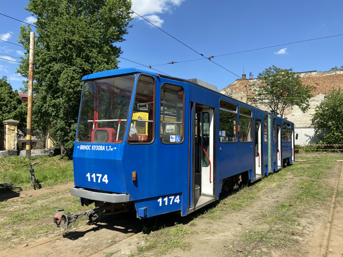 Львов, Tatra KT4D № 1174; Львов — Выставка трамваев в честь 127-летия львовского трамвая.