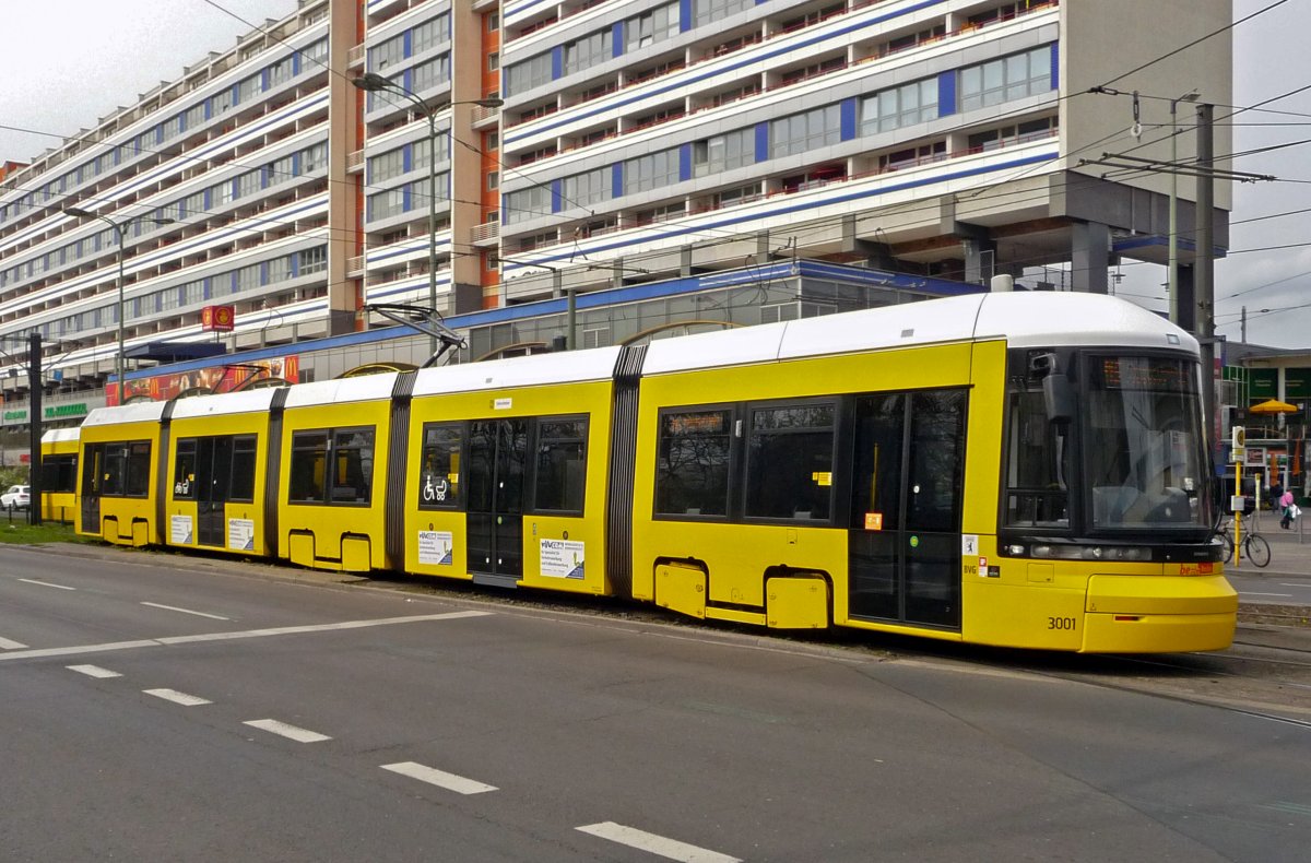 Берлин, Bombardier Flexity Berlin (GT6-08ER/F6E) № 3001