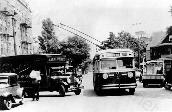 Нью-Йорк, ACF E1 № 1; Нью-Йорк — Исторические фотографии — троллейбус