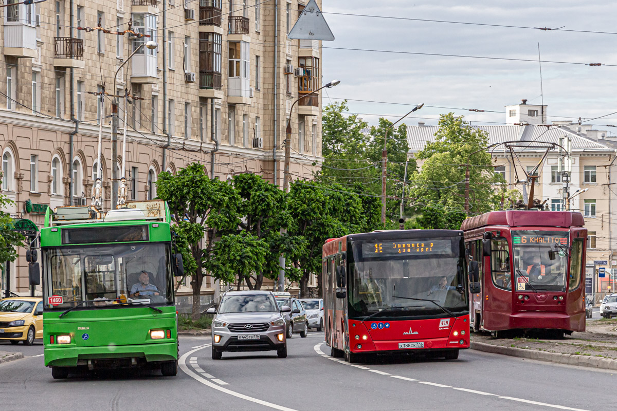 Казань, Тролза-5275.03 «Оптима» № 1460; Казань — Линии ГЭТ [2] — Правый берег; Казань — Транспортные зарисовки