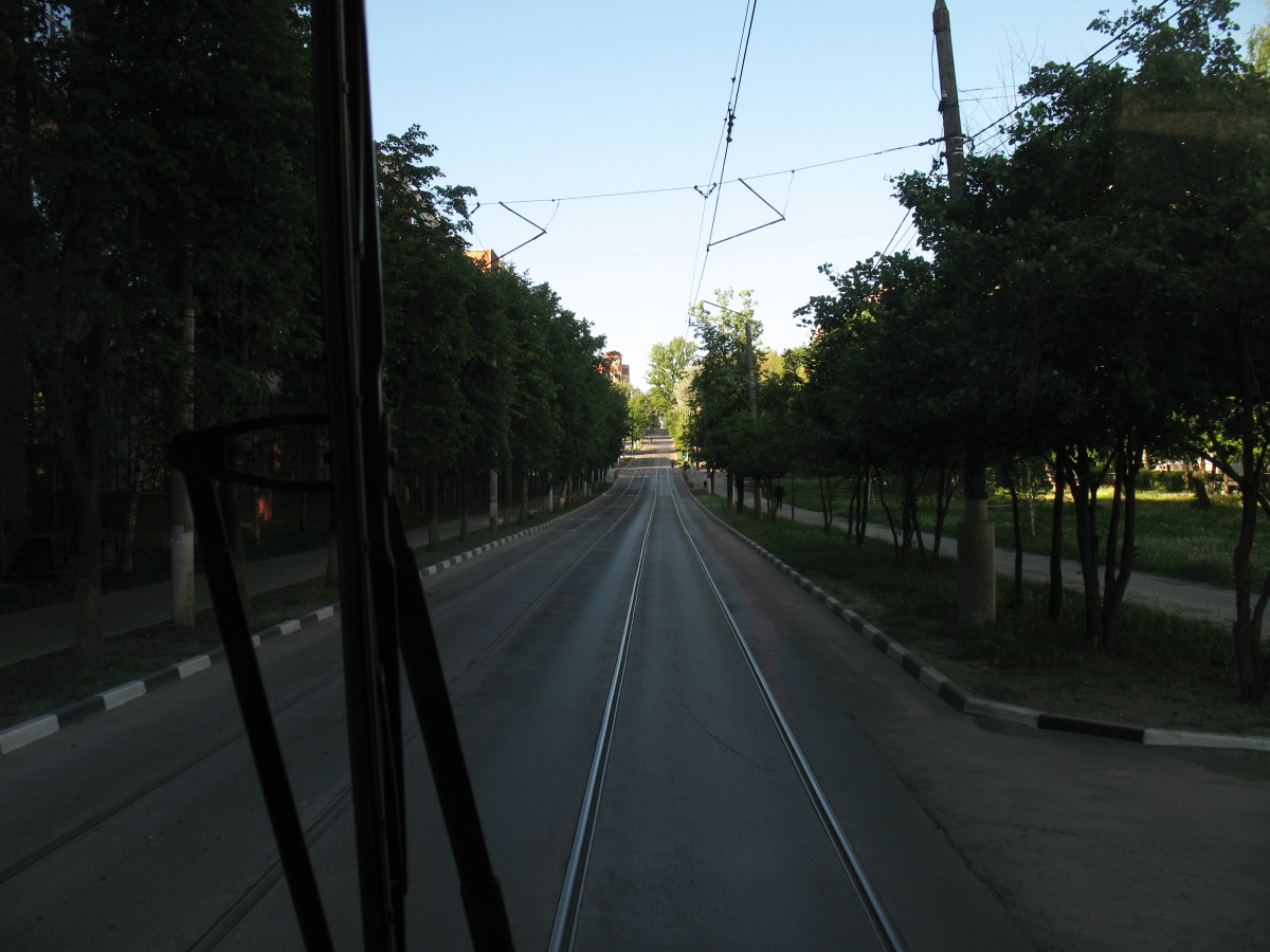 Тула — Виды из кабины трамвая