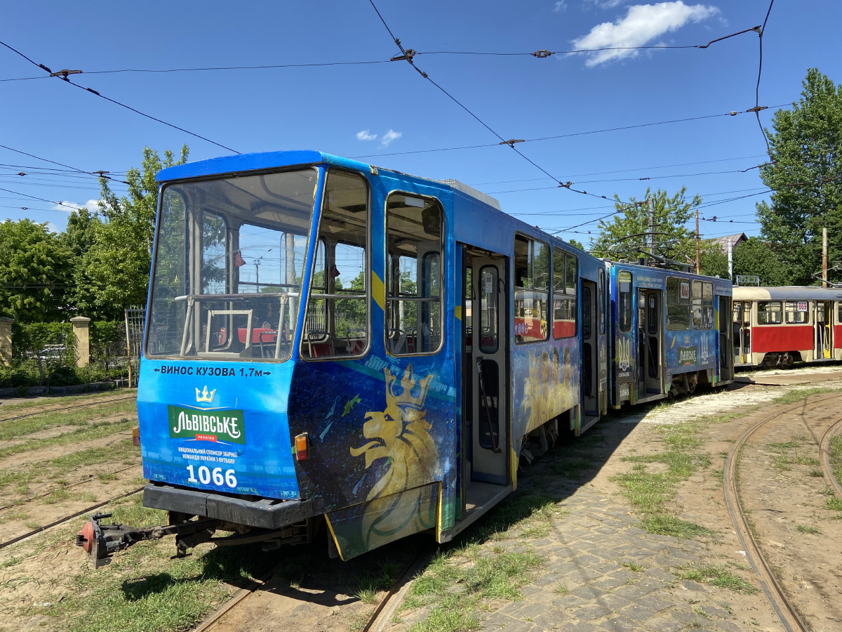 Львов, Tatra KT4SU № 1066; Львов — Выставка трамваев в честь 127-летия львовского трамвая.
