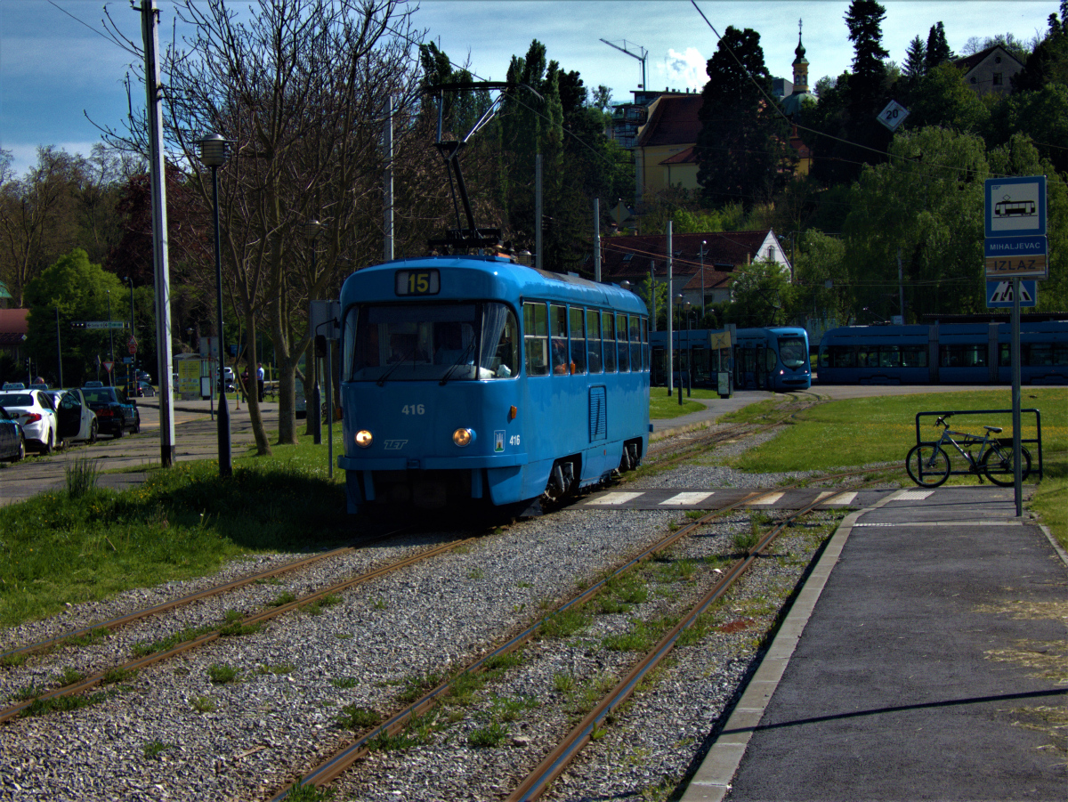 Загреб, Tatra T4YU № 416