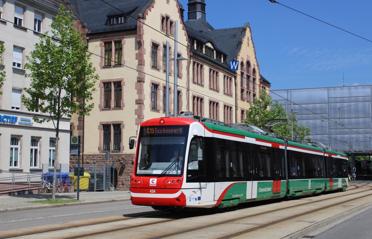 Хемниц, Vossloh Citylink № 434; Хемниц — Трамвайно-железнодорожная система «Хемницер Модель»