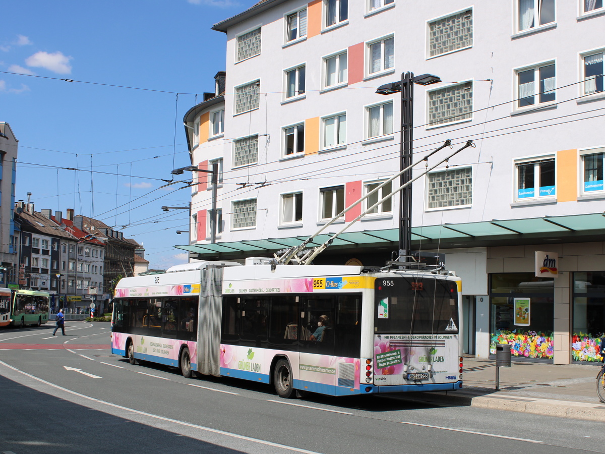 Solingen, Hess SwissTrolley 3 (BGT-N2C) # 955