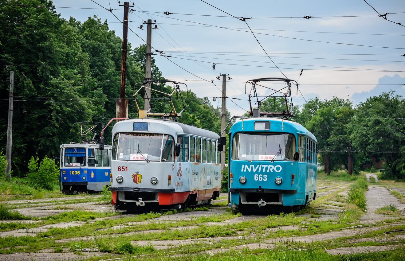 Каменское, Tatra T3SUCS № 663; Каменское, Tatra T3 № 651