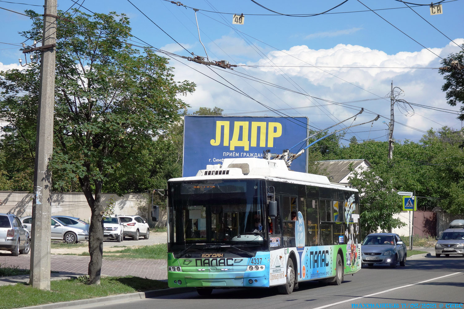 Крымский троллейбус, Богдан Т70110 № 4337