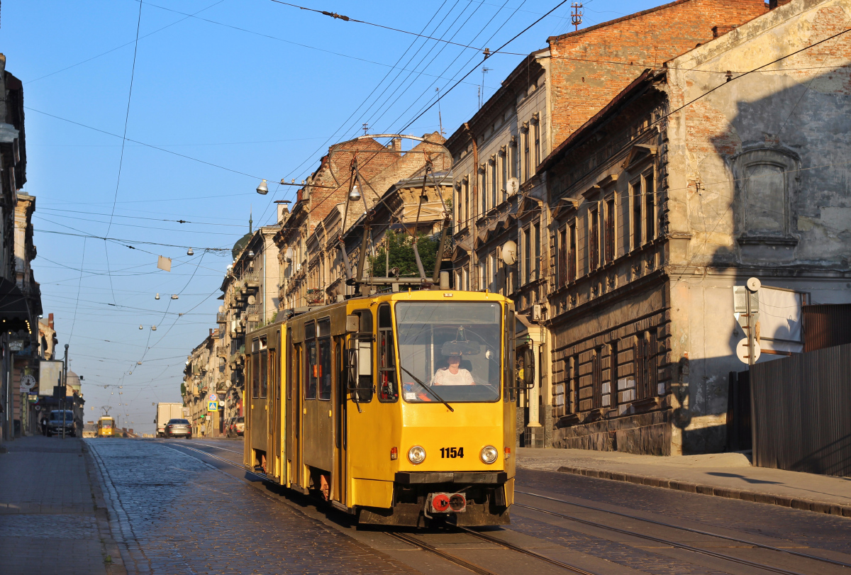 Львов, Tatra KT4D № 1154