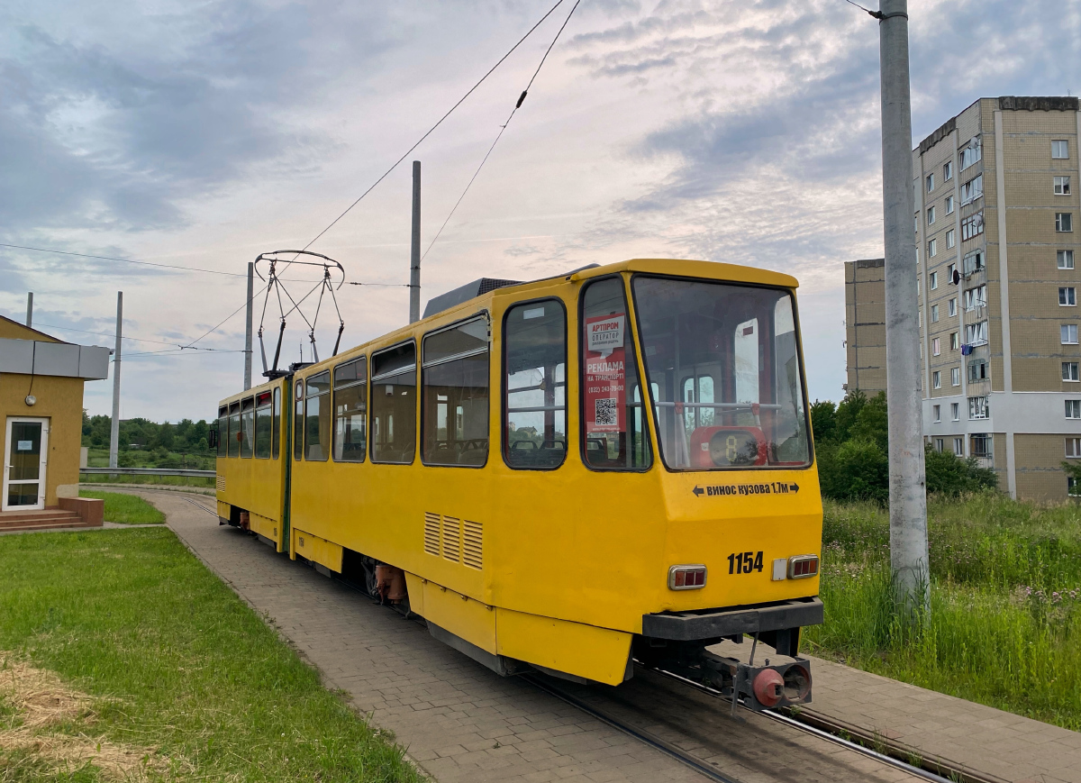 Львов, Tatra KT4D № 1154