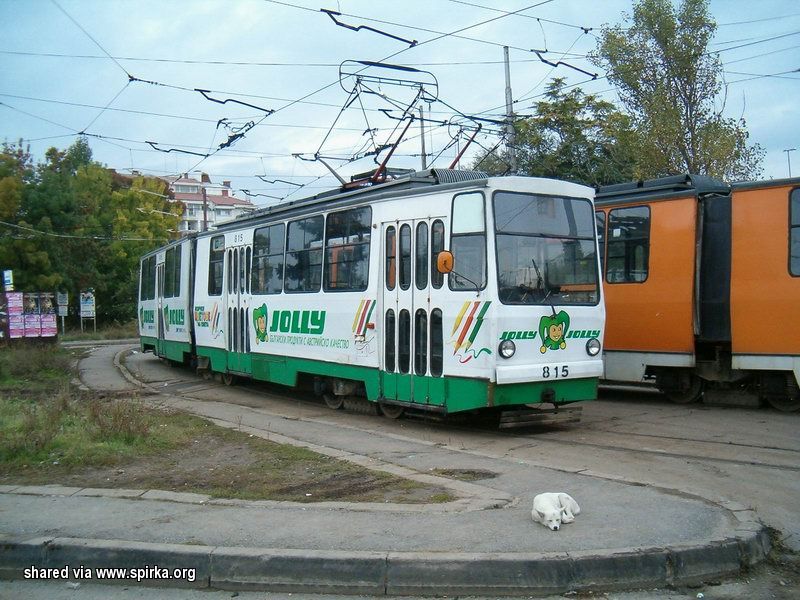 София, Т6М-700 № 815; София — Исторически снимки — Трамвайни мотриси (1990–2010)