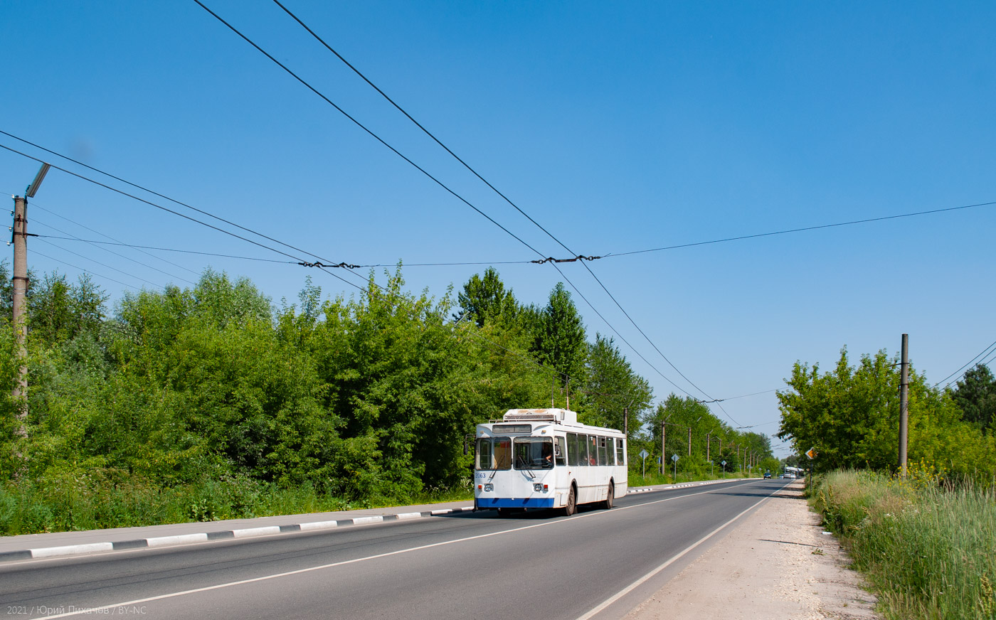 Рязань, ЗиУ-682ГМ1 (с широкой передней дверью) № 2063; Рязань — Троллейбусные линии и инфраструктура