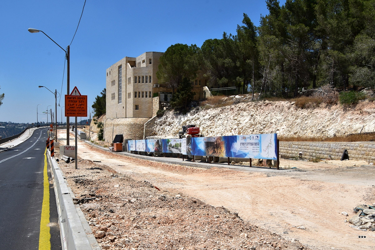 Jeruzsálem — Construction of the Blue Line