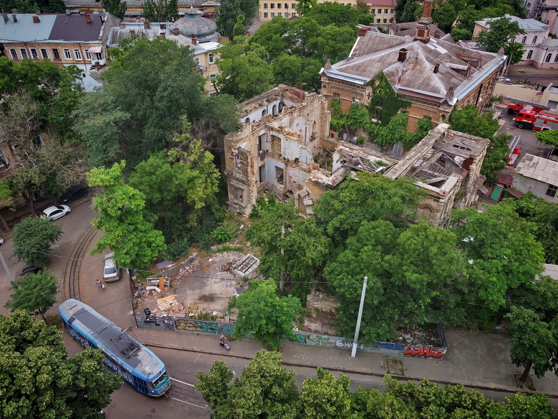 Одесса — Электротранспорт Одессы с высоты