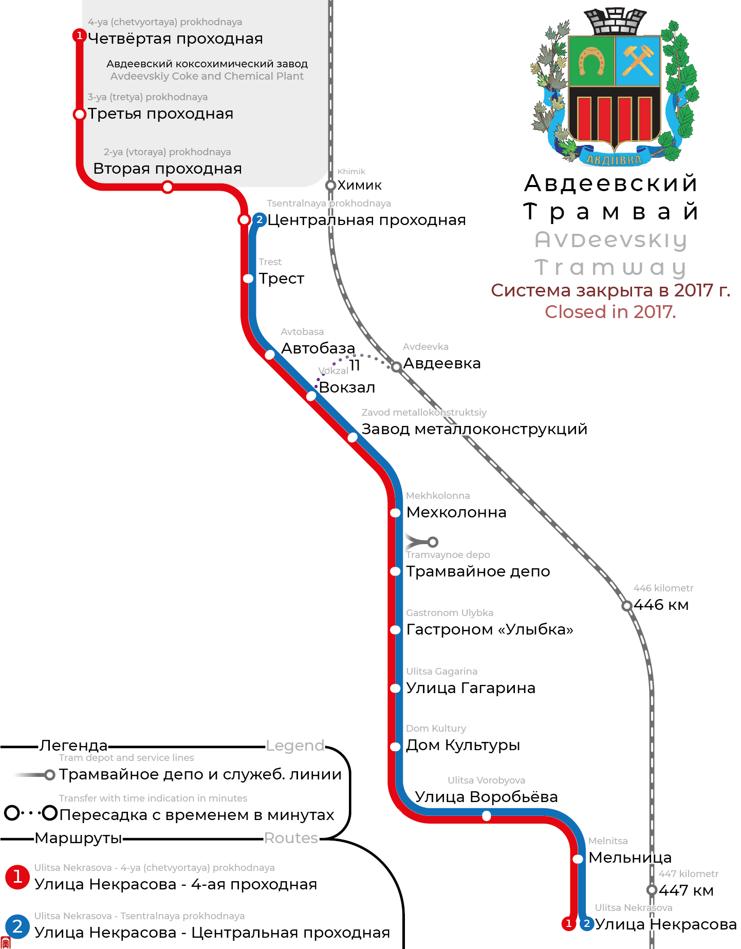 Авдеевка — Схемы