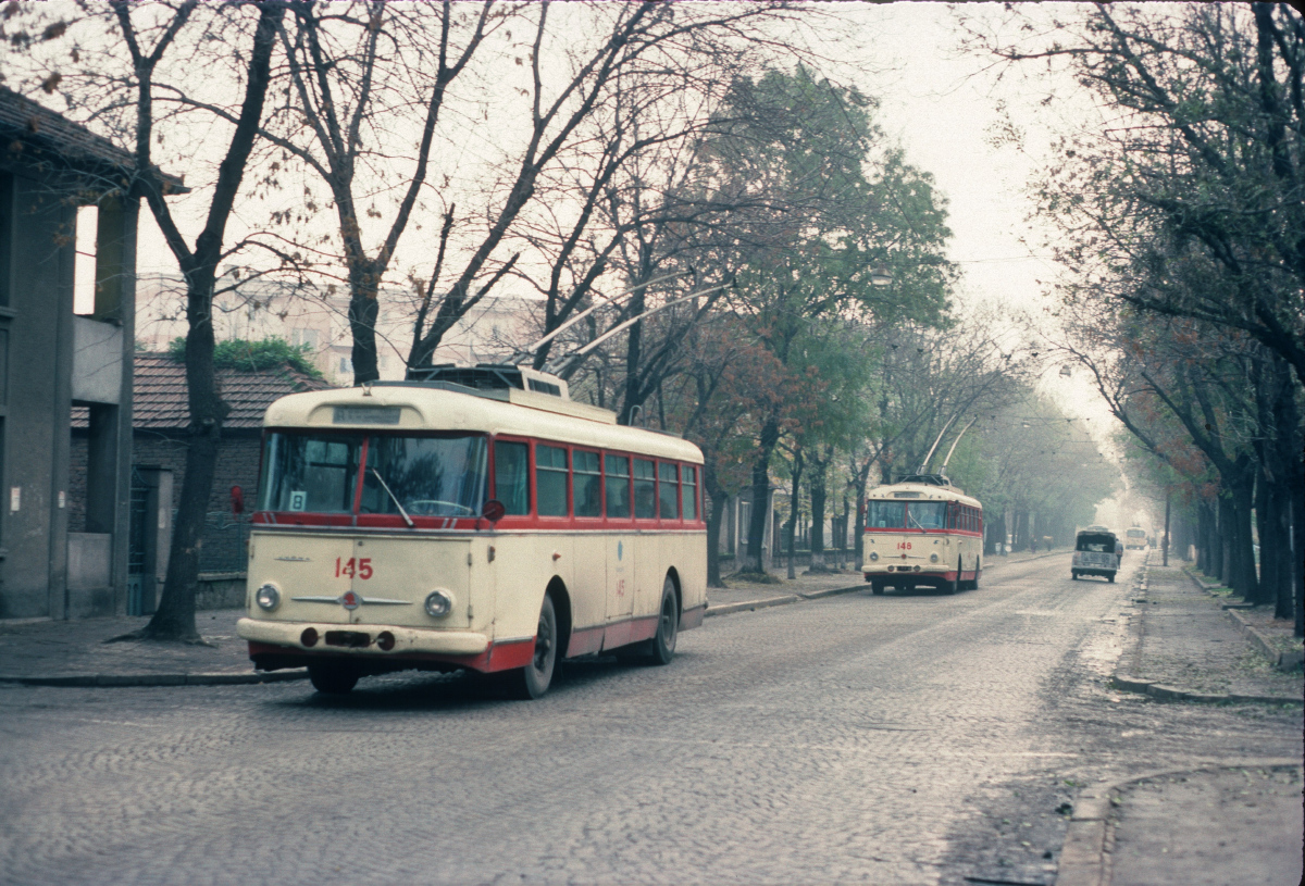 Пловдив, Škoda 9Tr11 № 145; Пловдив, Škoda 9Tr11 № 148; Пловдив — Исторически снимки — Тролейбуси • Исторические фотографии — Троллейбусов