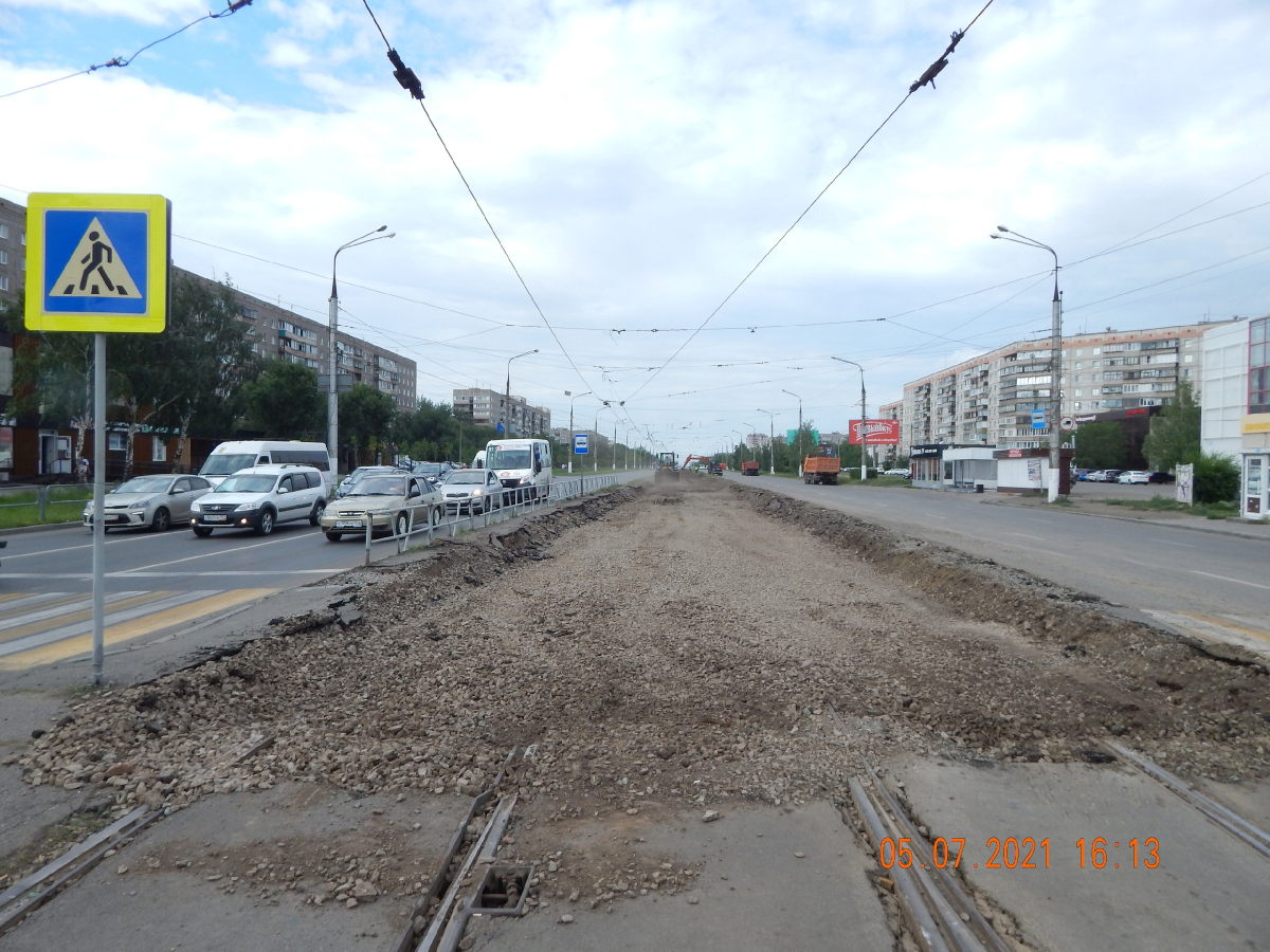 Magnyitogorszk — Track repair works