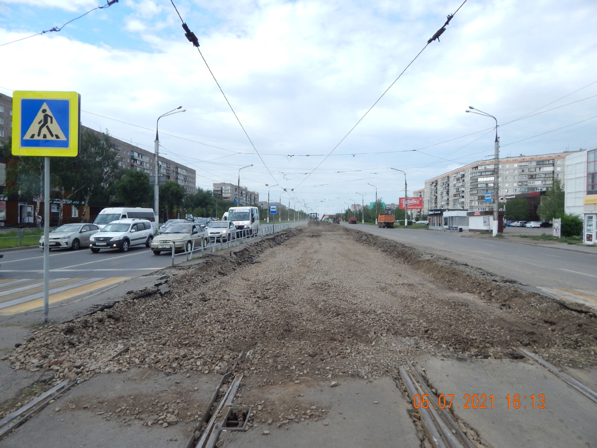 Magnitogorsk — Track repair works