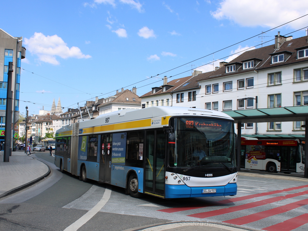 Золинген, Hess SwissTrolley 3 (BGT-N2C) № 957