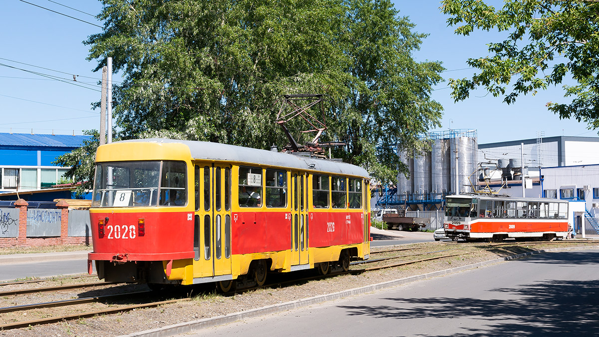 Уфа, Tatra T3D № 2028; Уфа, Tatra T6B5-MPR № 2009