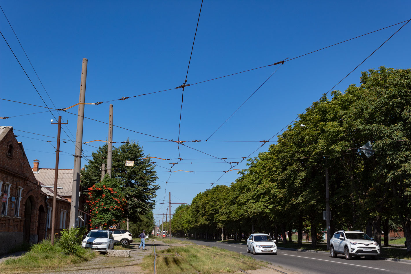 Владикавказ — Контактная сеть — трамвай; Владикавказ — Разные фотографии — трамвай