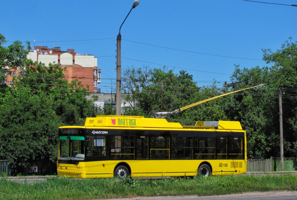 Полтава, Богдан Т70117 № 159; Полтава — Новые троллейбусы Богдан (2020-2021)