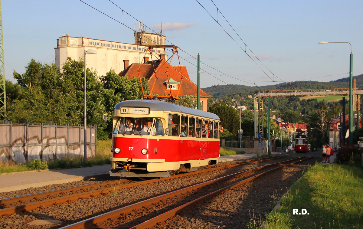 Liberec - Jablonec nad Nisou, Tatra T2R nr. 17; Liberec - Jablonec nad Nisou — Last weeks of metre-gauge, 2021