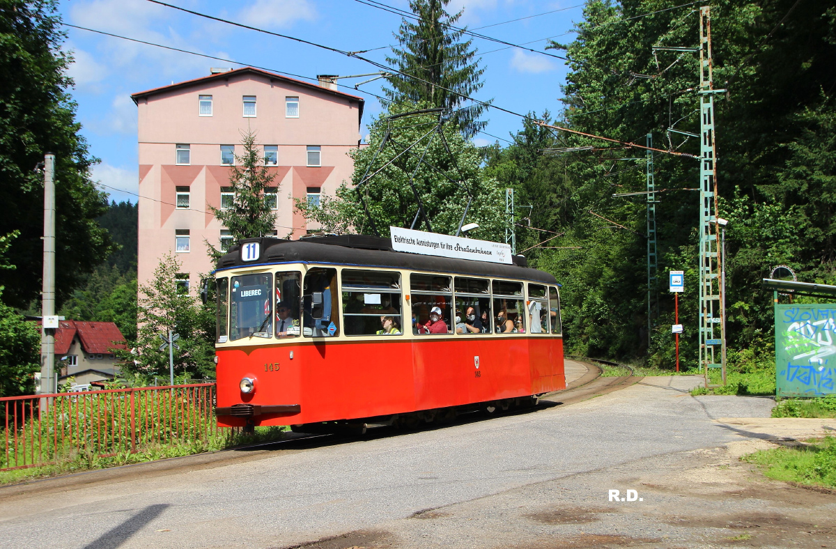 Liberec - Jablonec nad Nisou, Gotha T2-62 № 145; Liberec - Jablonec nad Nisou — Last weeks of metre-gauge, 2021