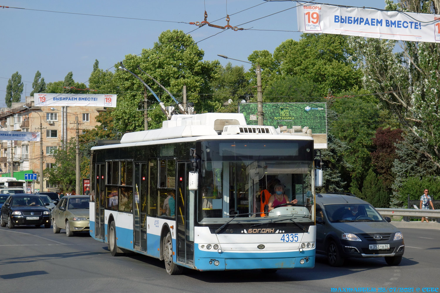 Крымский троллейбус, Богдан Т70110 № 4335