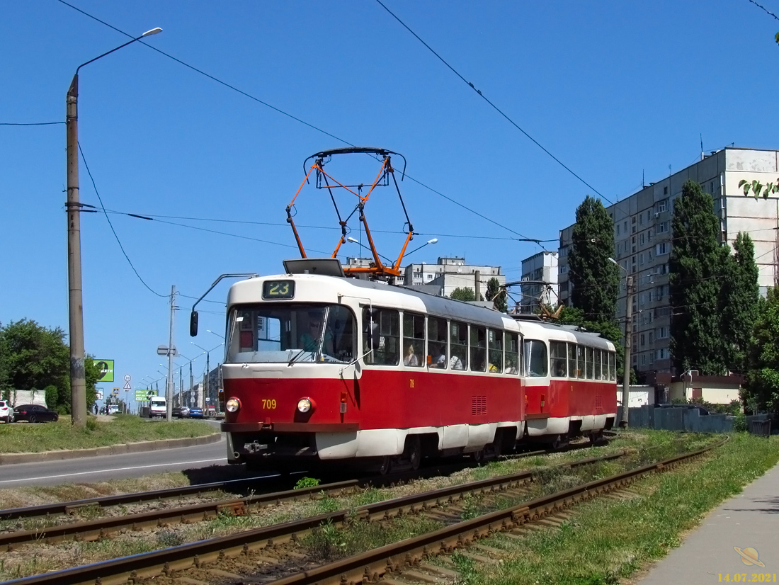 Харьков, Tatra T3SUCS № 709