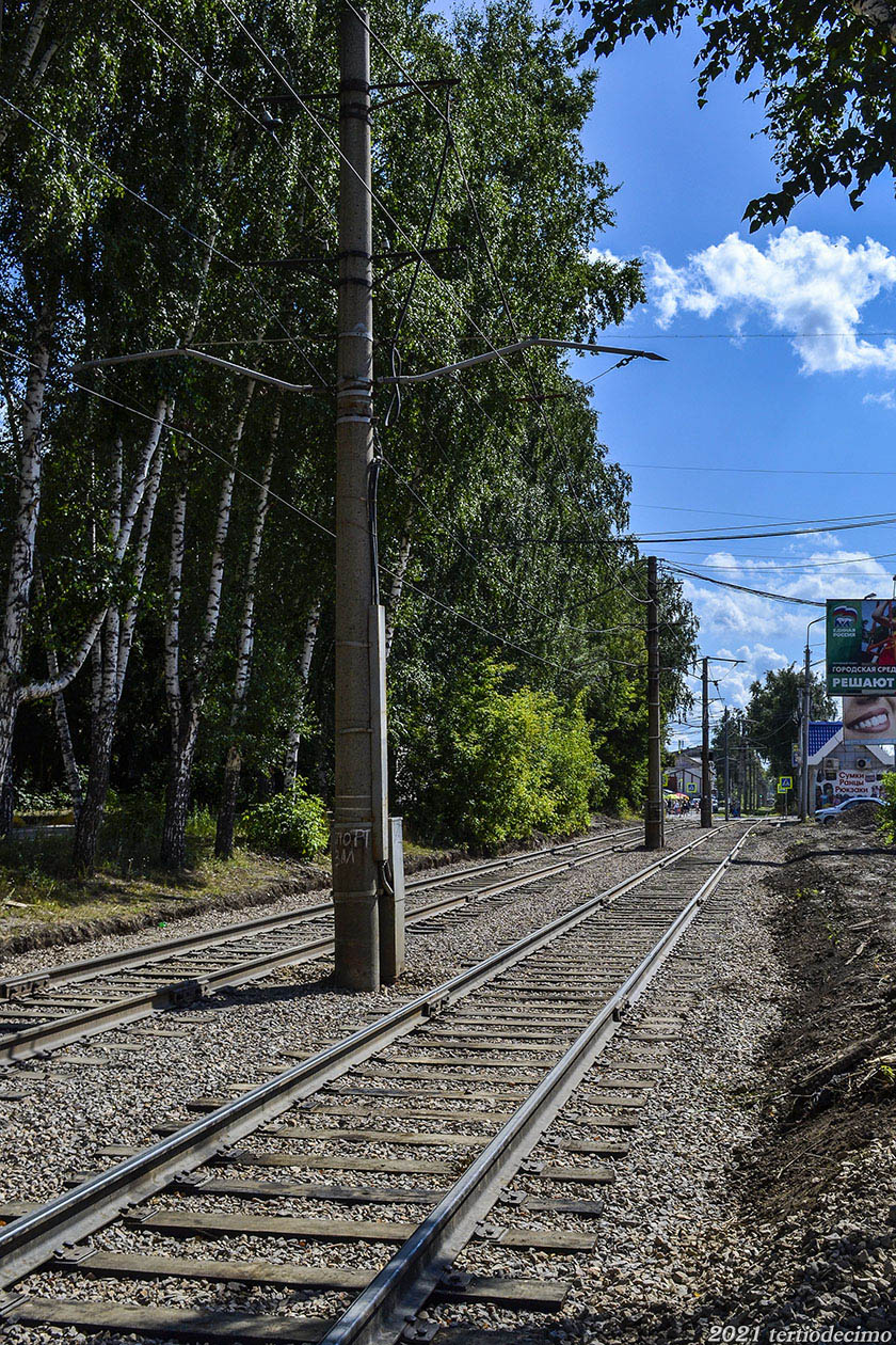 Томськ — Трамвайные линии, конечные