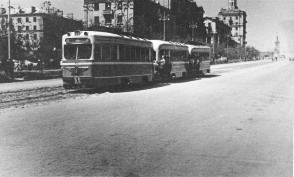 Запорожье — Неопознанные трамваи: КТМ-1, КТП-1; Запорожье — Трамвайная линия на проспекте Ленина (Соборном)
