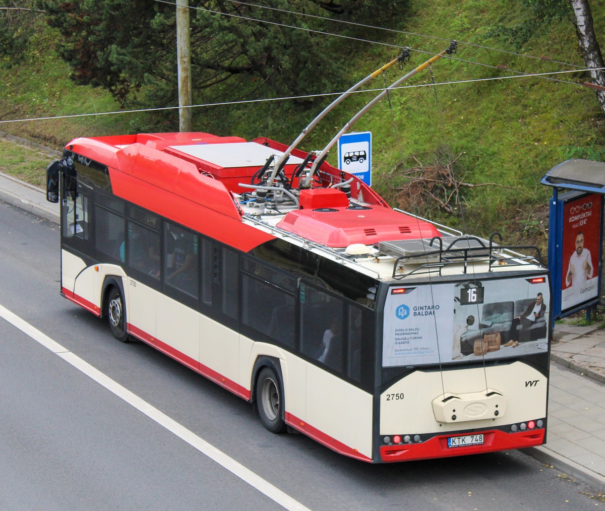 Вильнюс, Solaris Trollino IV 12 Škoda № 2750