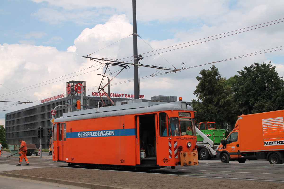 Котбус, Gotha T57 № 901; Котбус — Реконструкция трамвайной линии на Тимштрассе