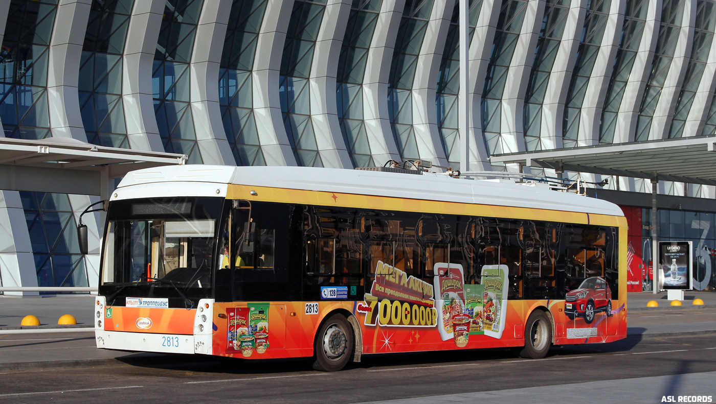Крымский троллейбус, Тролза-5265.03 «Мегаполис» № 2813; Крымский троллейбус — Движение троллейбусов без КС (автономный ход).
