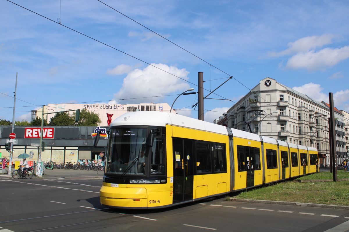 Берлин, Bombardier Flexity Berlin (GT8-08ZR/F8Z) № 9116