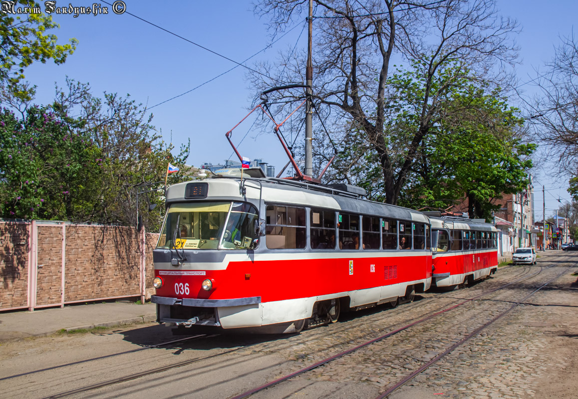 Краснодар, Tatra T3SU КВР ТРЗ № 036