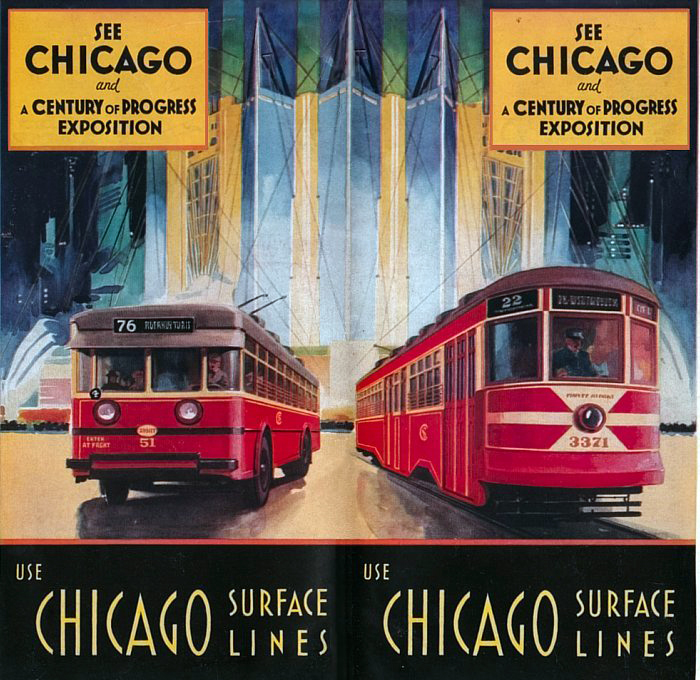 Чикаго, Cummings Peter Witt № 3371; Чикаго, Twin Coach 40TT № 51; Чикаго — Разные фотографии