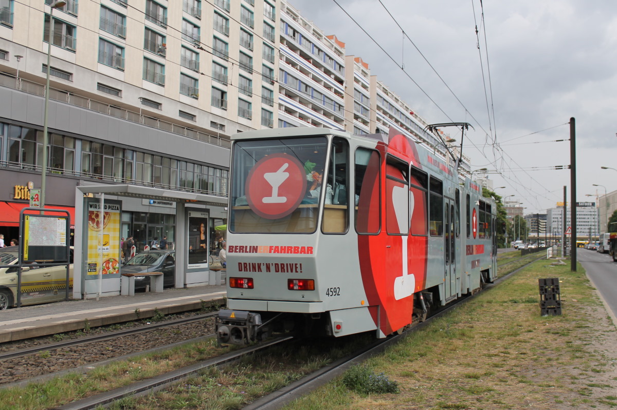 Берлин, Tatra KT4DM № 4592; Берлин — Празднование 150-летия трамвая