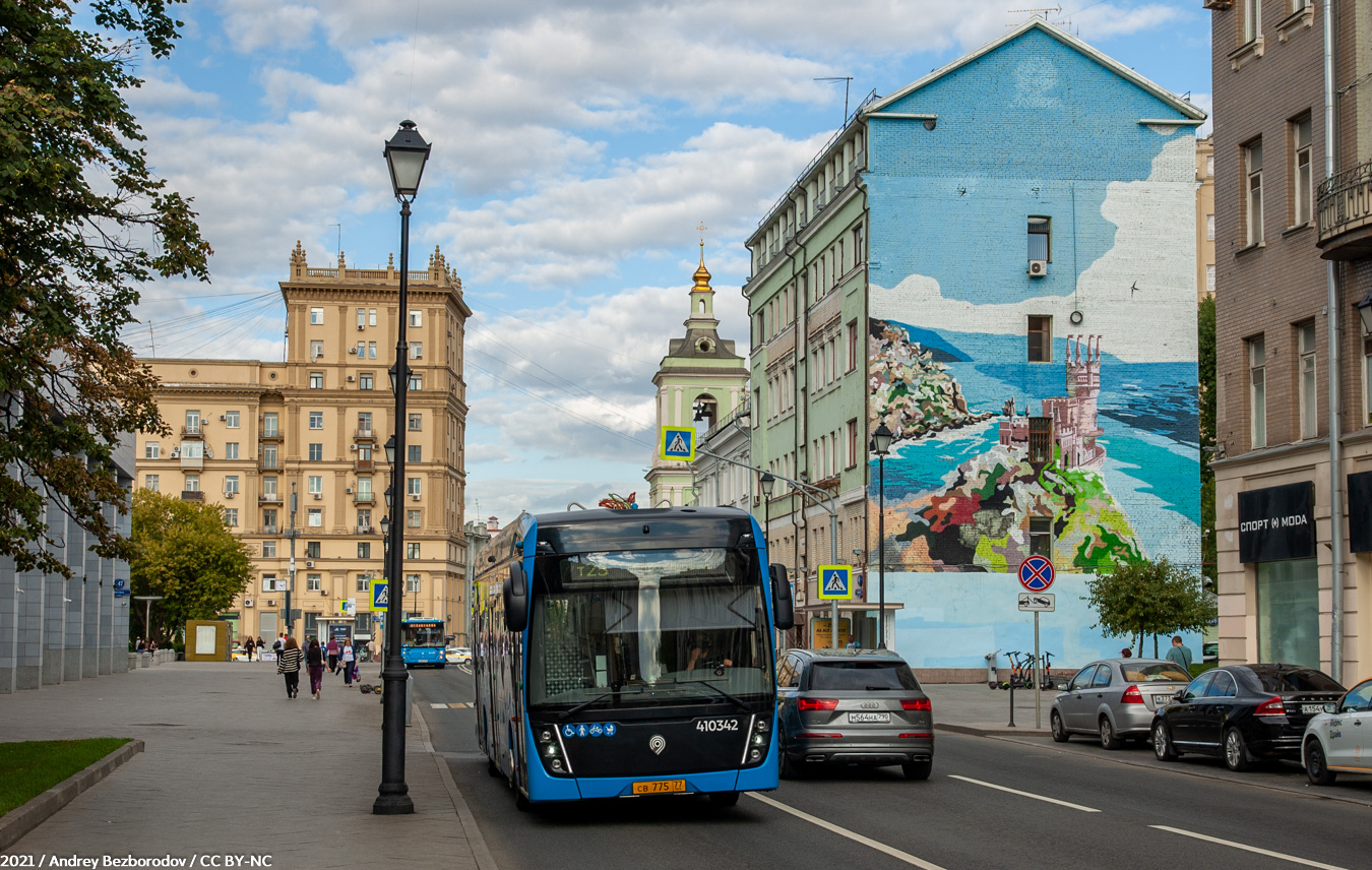 Москва, КАМАЗ-6282 № 410342; Москва — Закрытые троллейбусные линии