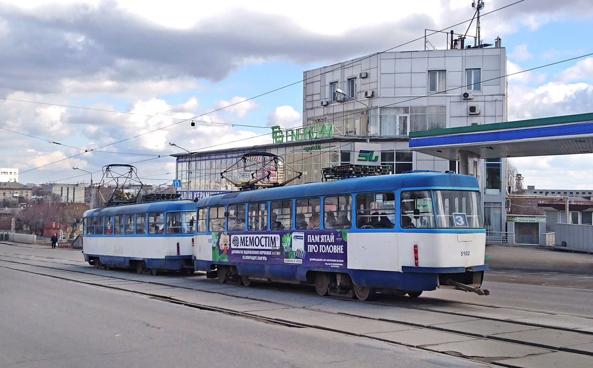 Харьков, Tatra T3A № 5102