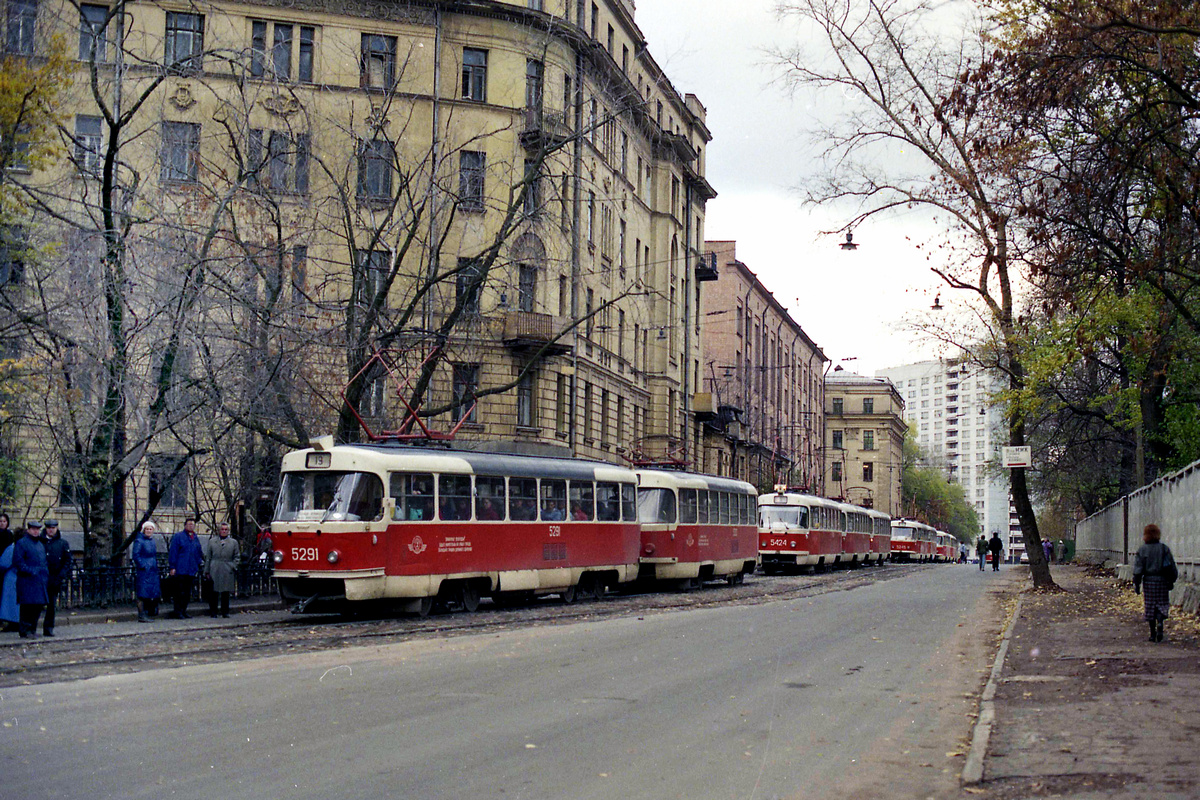Москва, Tatra T3SU № 5291; Москва — Исторические фотографии — Трамвай и Троллейбус (1946-1991)